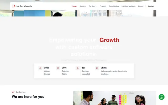 TechStalwarts Software Development LLP website