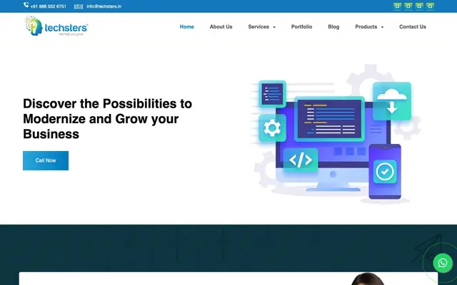 Techsters - Digital Marketing Agency website
