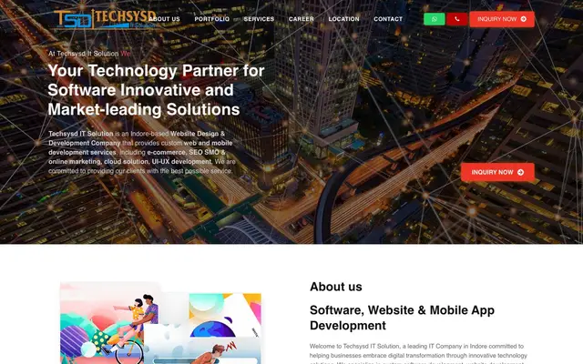Techsysd IT Solution website