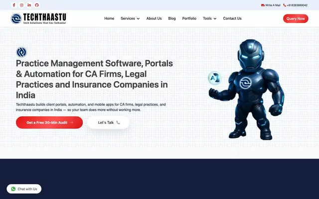 Techthastu Private Limited (Techthaastu) - Business Automation Web & Software Solutions website