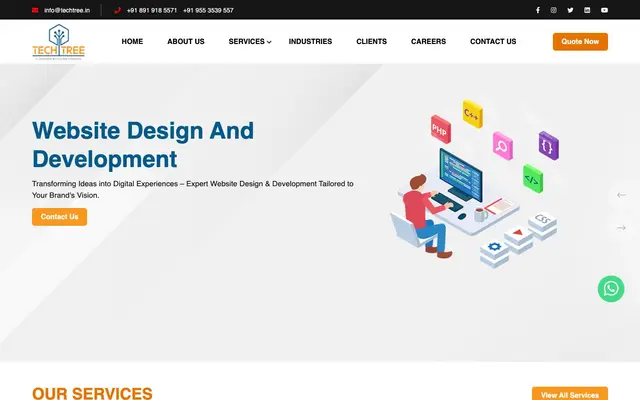 Tech Tree Solutions website