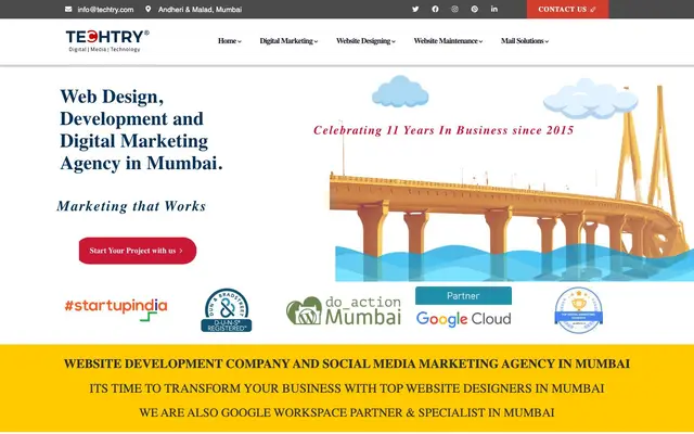 TechTry Solutions website