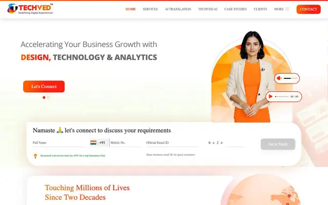 TECHVED Consulting - Digital Transformation Company website