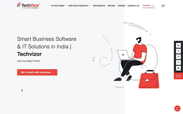 TechVizor - Leading IT Company In Surat website