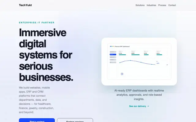 TechYukt Services Pvt Ltd website