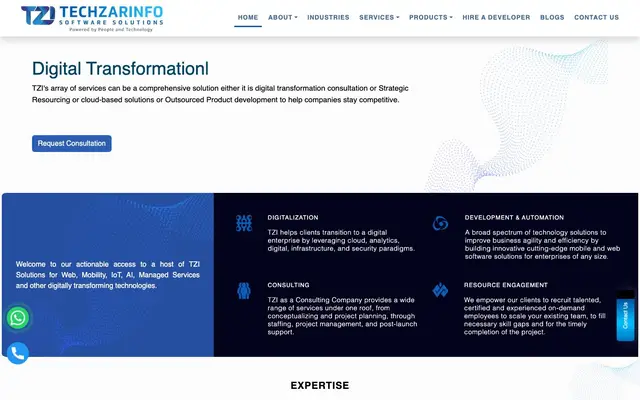 Techzarinfo website