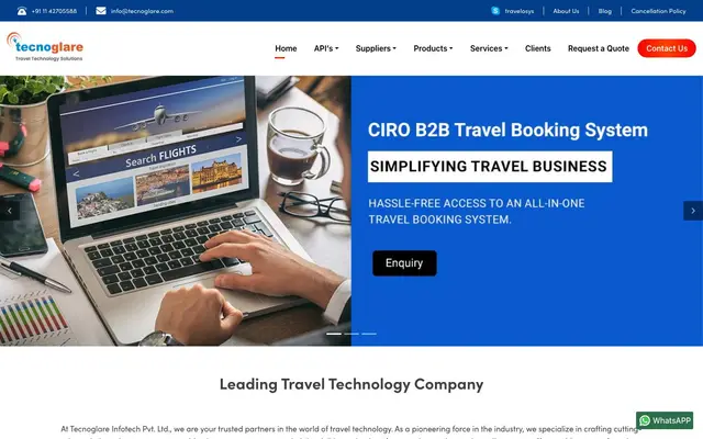 Tecnoglare Infotech Private Limited website