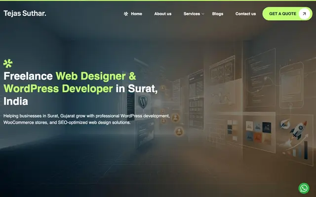 Freelance Web Designer & WordPress Developer in… website
