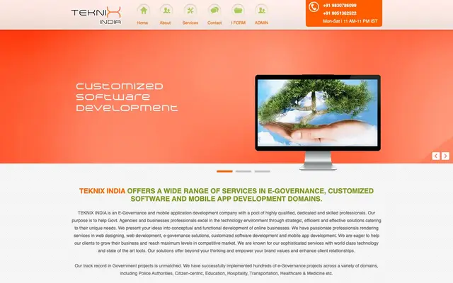 Teknix India website