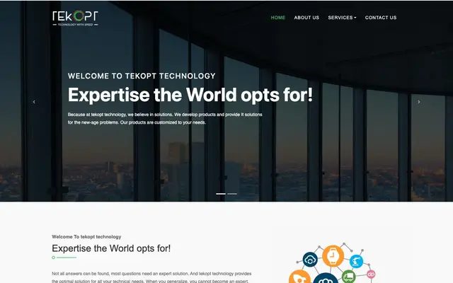 Tekopt Technology website
