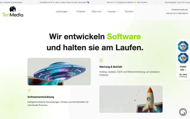 TenMedia GmbH website