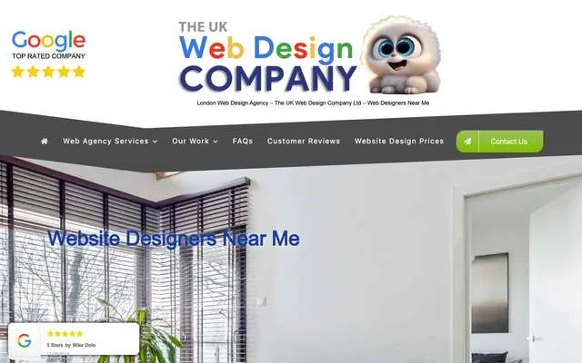 The UK Web Design Company website
