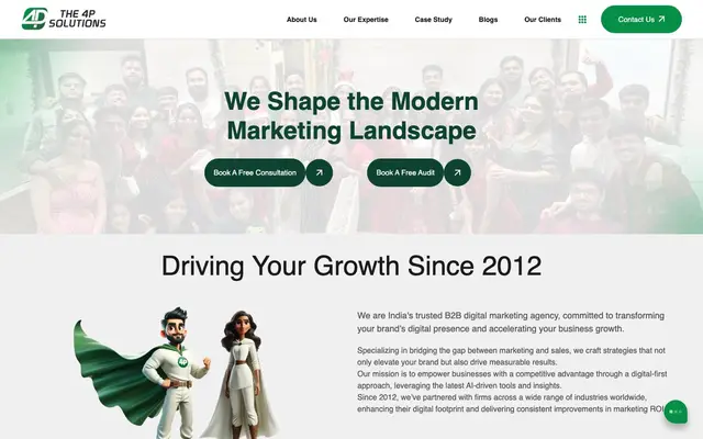 The 4P Solutions website