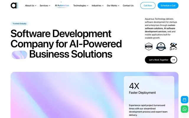 Aquarious Technology Private Limited website