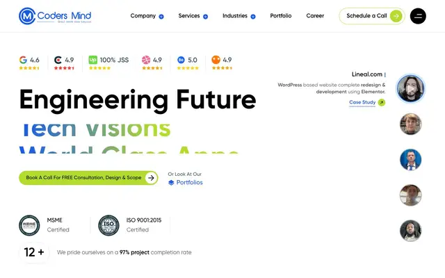 Coders Mind Pvt Ltd website