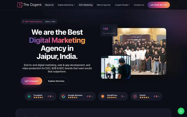 The Cogent website