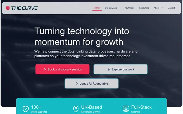 The Curve website