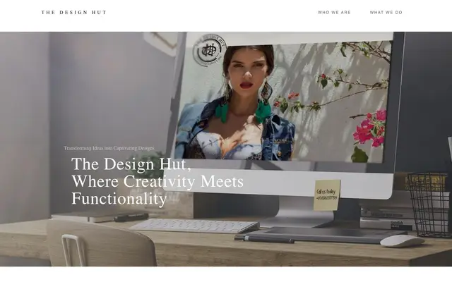 The Design Hut website