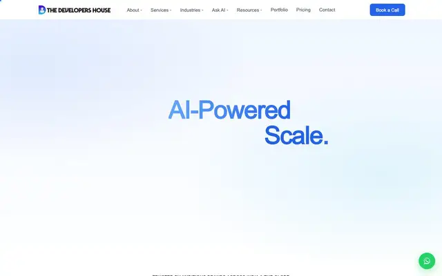 The Developers House website