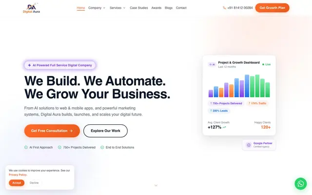 Digital Aura website