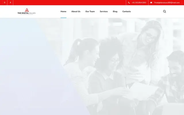 The Digital Values website