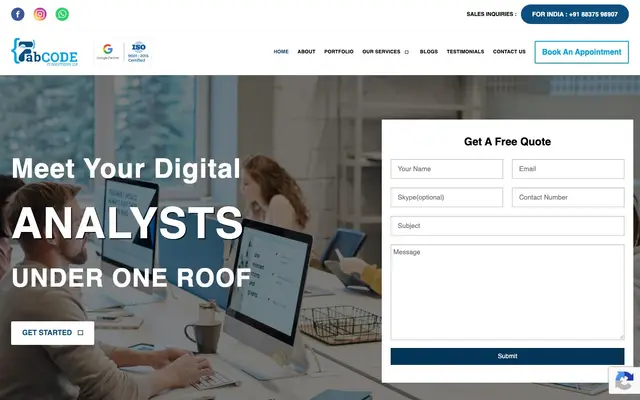 The Fabcode IT Solutions LLP website