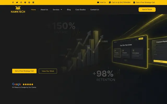 The Hawk Tech website