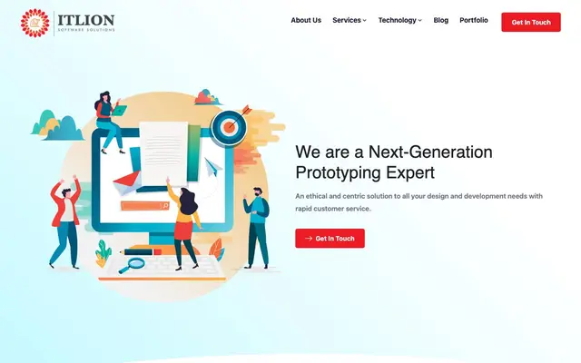 ITLION - Web & Mobile App Development Company website