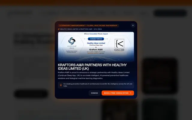 Kraftors Web Solutions Pvt. Ltd. | AI Development & Automotion Services | Web & Software Development Company in Lucknow website