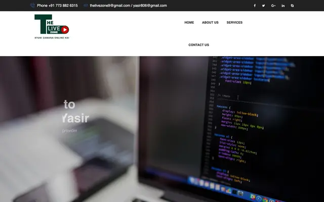 The Live Zone website