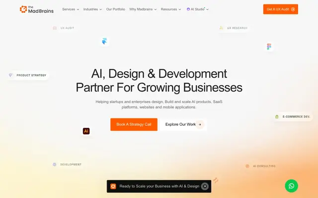 The Mad Brains Technologies LLP website