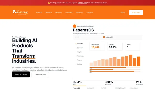 The Patterns Company / Social website