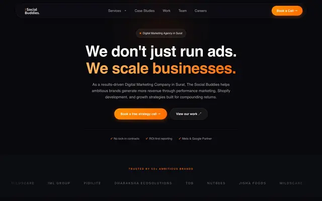 The Social Buddies website