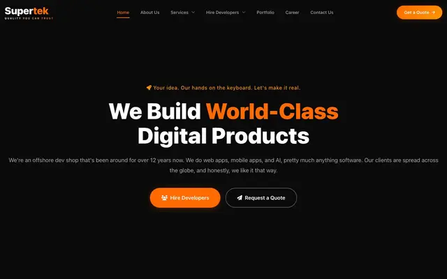 SuperTek Software Solutions Private Limited website