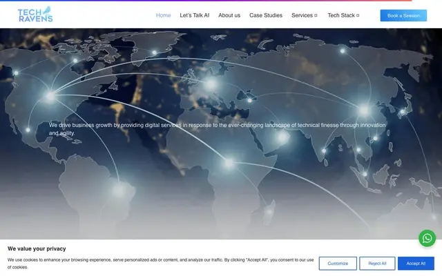 The Tech Ravens website