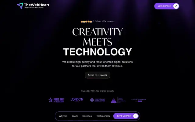 TheWebheart Digital website
