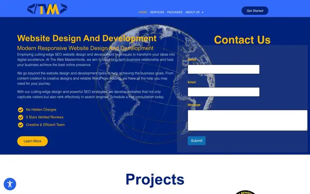 The Web Masterminds - Website Design & Development London UK website
