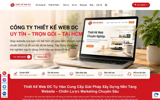 Thiết Kế Web DC - Văn phòng Quận 10 website
