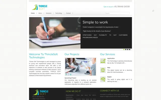 ThincleSoft Technologies website