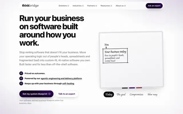 Thinkbridge Software Pvt Ltd website