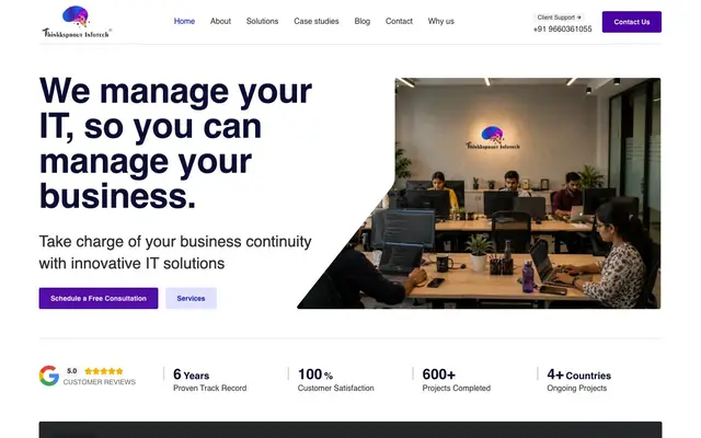 Thinksprout Infotech website