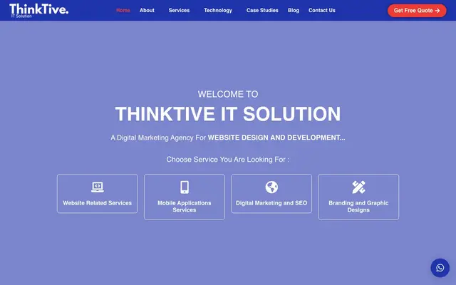 Thinktive IT Solution website
