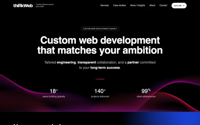 ThinkWeb - Custom Web Development website
