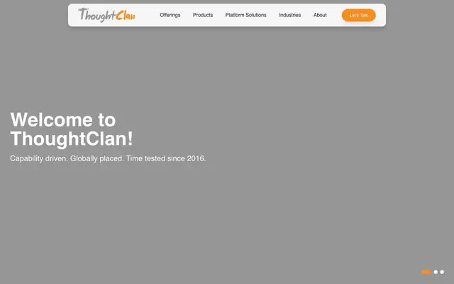ThoughtClan Technologies website