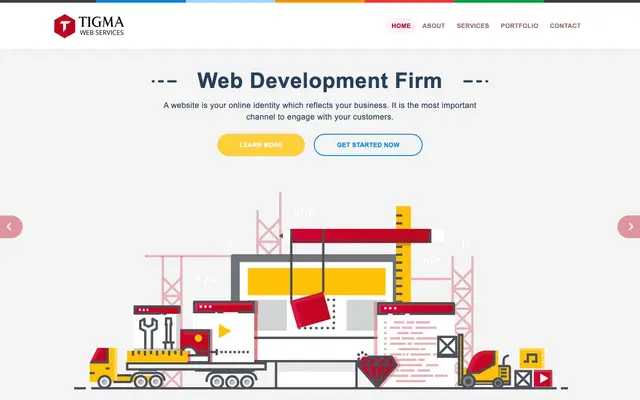 Tigma Web Services website