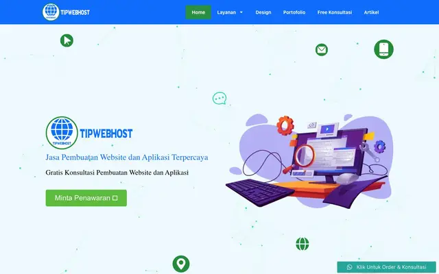 Jasa Pembuatan Website dan Aplikasi | Tipgrup Corp website