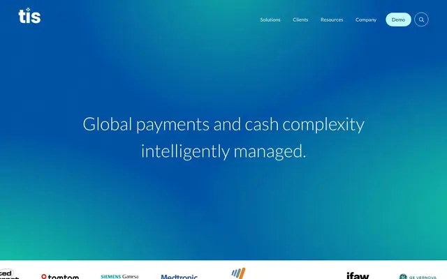 Treasury Intelligence Solutions Bulgaria Ltd. (TIS) website