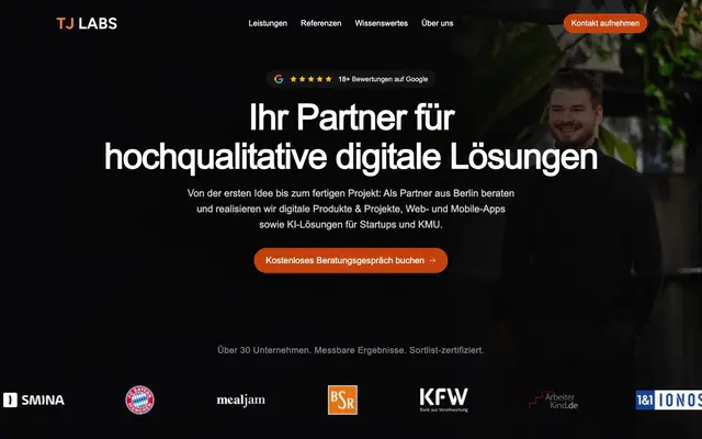 TJ Labs - Agentur für Mobile Apps und Web Apps website