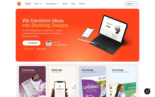 TKV Creatographics website