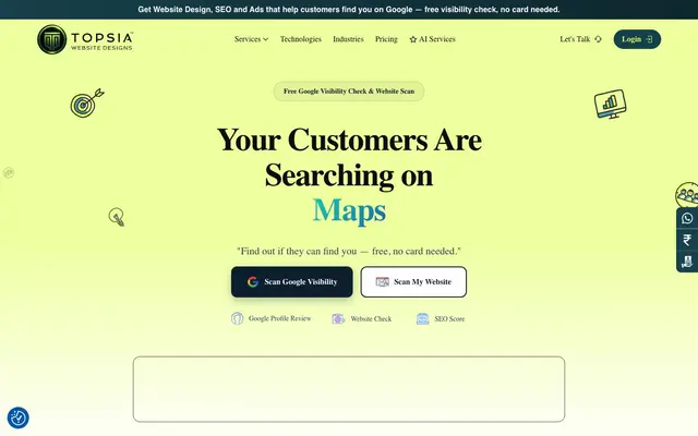 Topsia Website Designs website